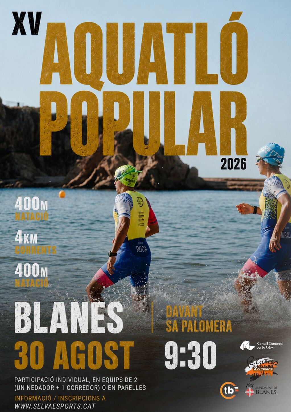 XV Aquatló popular Vila de Blanes 2026