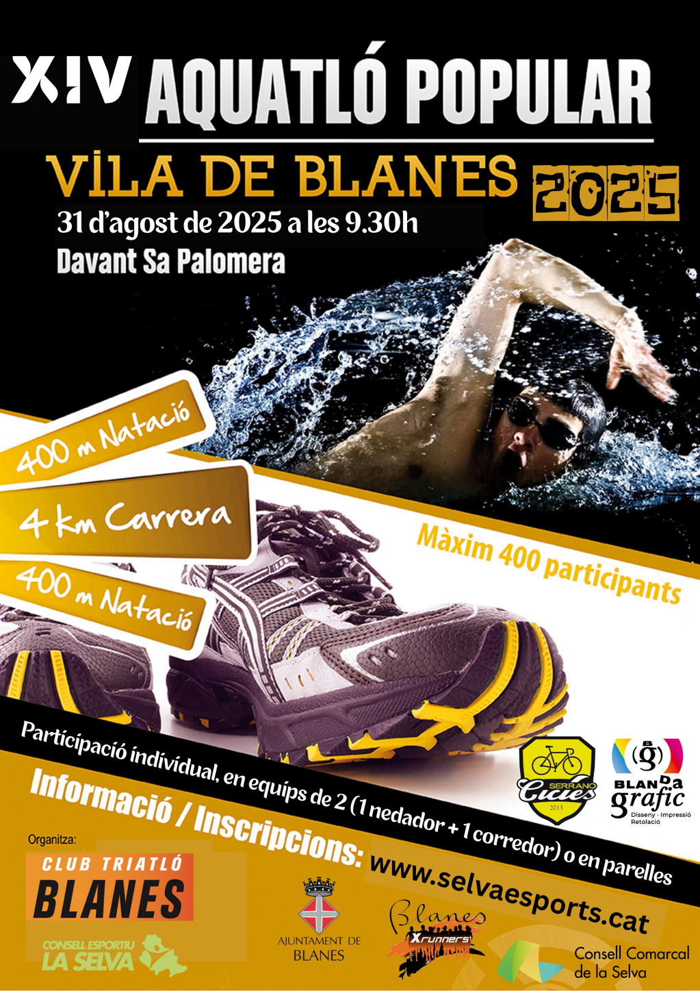 XIV Aquatló popular Vila de Blanes 2025